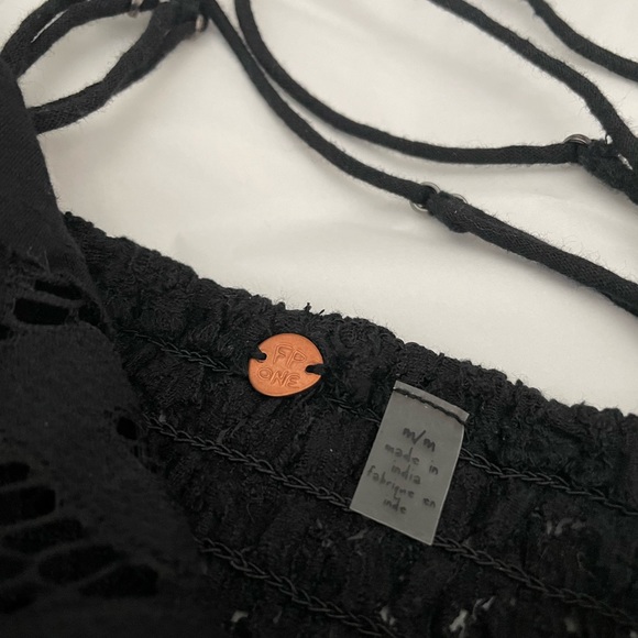NWT Free People Bohemian Adella Bralette in Black - Picture 13 of 15